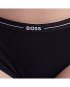 Set van 3 katoenen slipjes met logo 50510016 zwart en bruin