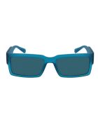Gafas de sol rectangulares azul verdoso CKJ23623S