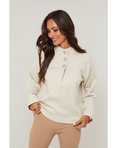 Beiger Pullover Ashford