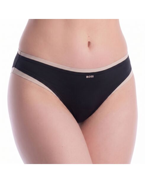 Hipster-Höschen aus Mikrofaser 50556256 schwarz und beige