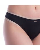 Hipsterslipje van microvezel 50556256 zwart en beige