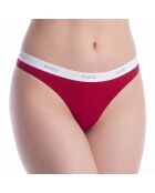 Tanga aus Baumwolle mit Logo 50557101 rot
