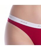Tanga aus Baumwolle mit Logo 50557101 rot