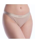 Katoenen slipje met logo 50520399 beige