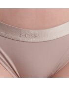 Katoenen slipje met logo 50520399 beige
