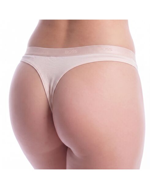 Tanga mit Logo 50502752 pinkfarbener Stick