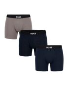 Set van 3 boxershorts van biologisch katoen 50549856 zwart en grijs