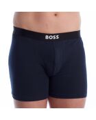 Set van 3 boxershorts van biologisch katoen 50549856 zwart en grijs
