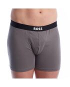 Set van 3 boxershorts van biologisch katoen 50549856 zwart en grijs