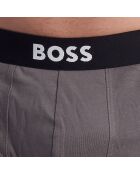 Set van 3 boxershorts van biologisch katoen 50549856 zwart en grijs