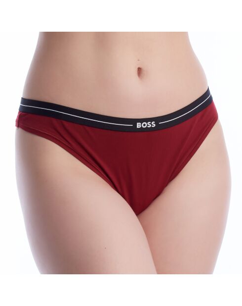 Packung mit 3 Baumwolltangas mit Logo 50510030 schwarz und braun