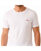 Packung mit 3 Tanktops 50532811 Granatrot und Weiß