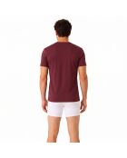 Packung mit 3 Tanktops 50532811 Granatrot und Weiß