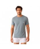 Packung mit 3 Tanktops 50532811 Granatrot und Weiß