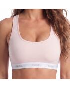 Top deportivo de algodón con logotipo 50557092 rosa claro