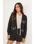Zwart vest van sterling