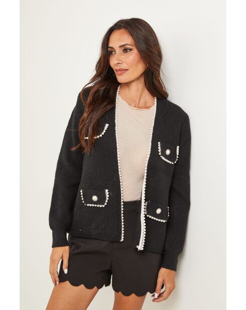 Zwart vest van sterling