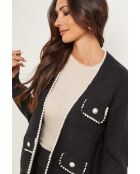 Zwart vest van sterling
