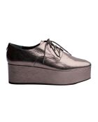 Oxford Plateauschuhe E5566 Silber