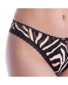 Microvezelstring met kant 50545732 zwart