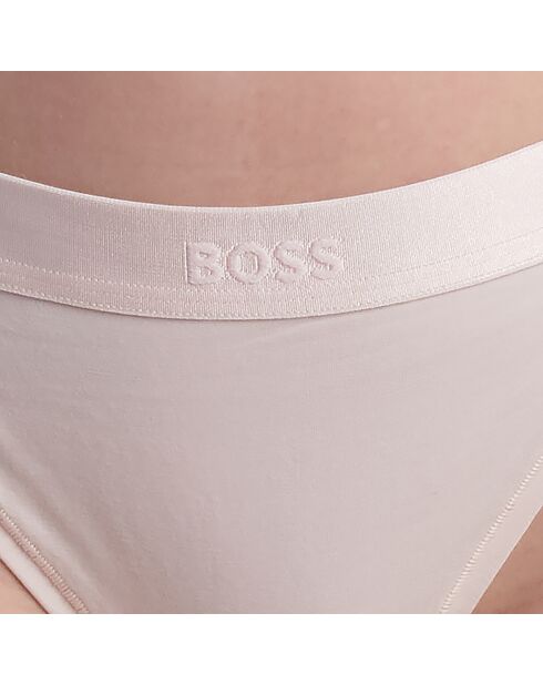 Tanga aus Baumwolle mit Logo 50520398 hellrosa