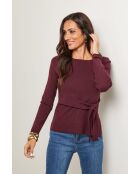 Harrison burgunderfarbener Pullover