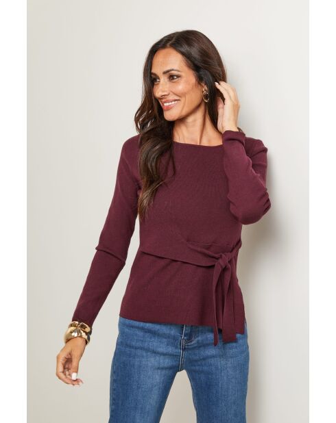 Harrison burgunderfarbener Pullover