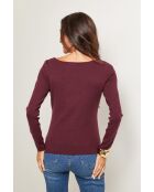 Harrison burgunderfarbener Pullover