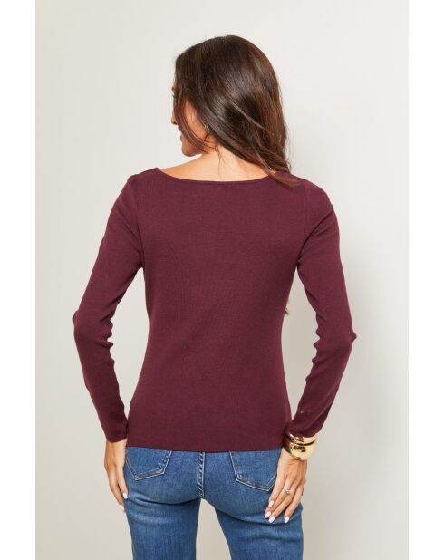 Harrison burgunderfarbener Pullover