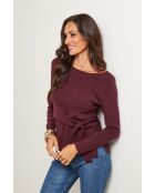 Harrison burgunderfarbener Pullover