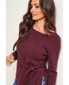 Harrison burgunderfarbener Pullover
