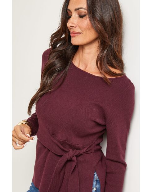 Harrison burgunderfarbener Pullover