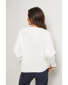 Weißer Pullover Miss