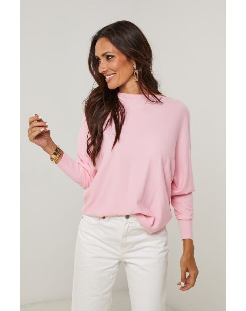 Rosafarbener Pullover Miss