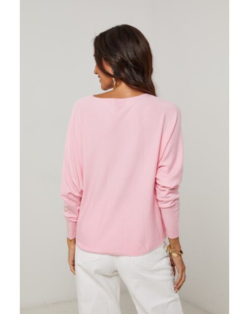Rosafarbener Pullover Miss