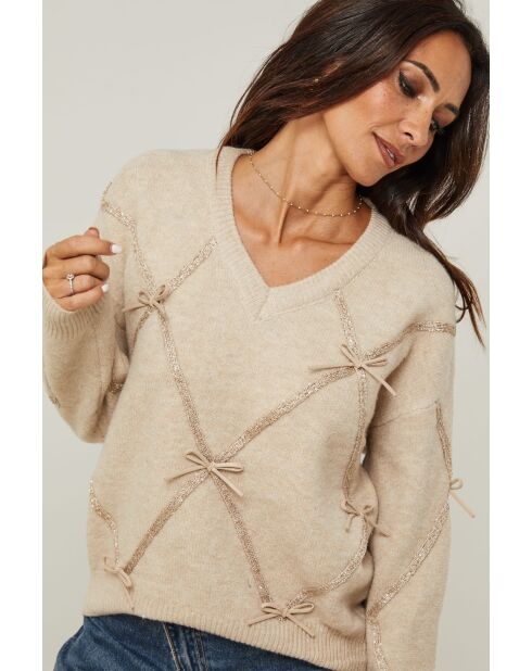 Moretti beiger Pullover
