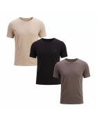 Set van 3 tanktops 50532468 beige en bruin