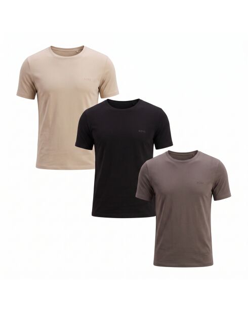 Packung mit 3 Tanktops 50532468 beige und braun