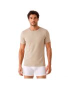 Set van 3 tanktops 50532468 beige en bruin