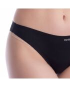 Gebreide string 50556244 zwart en beige