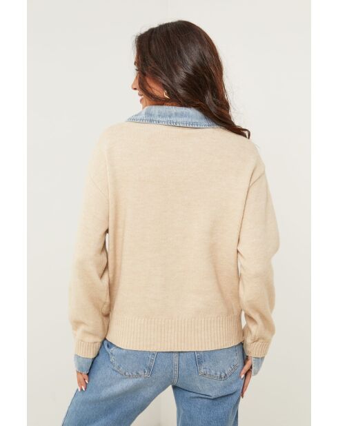 Alessio taupefarbener Pullover