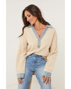 Alessio taupefarbener Pullover