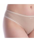 Hipsterslipje van microvezel 50556256 wit en beige