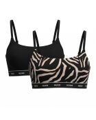 Pack de 2 camisetas deportivas de algodón 50545712 negras