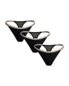 Set van 3 teenslippers 50545602 zwart