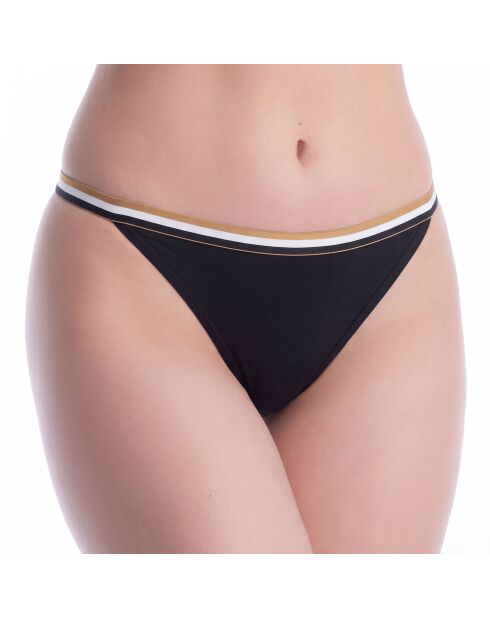 Set mit 3 Tangas 50545602 schwarz