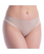 Strickstring 50556244 weiß und beige