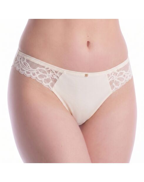 Tanga aus Spitze 50556195 cremefarben