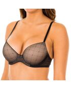 F3693E schwarzer Push-up-BH