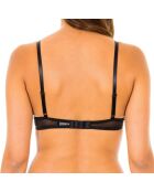 F3693E schwarzer Push-up-BH